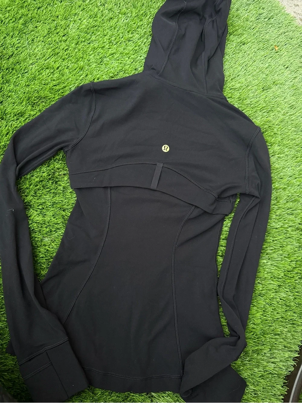 Lululemon Define Jacket Hoodie Gold Hardware Soft Nulu Square Dot Size 0